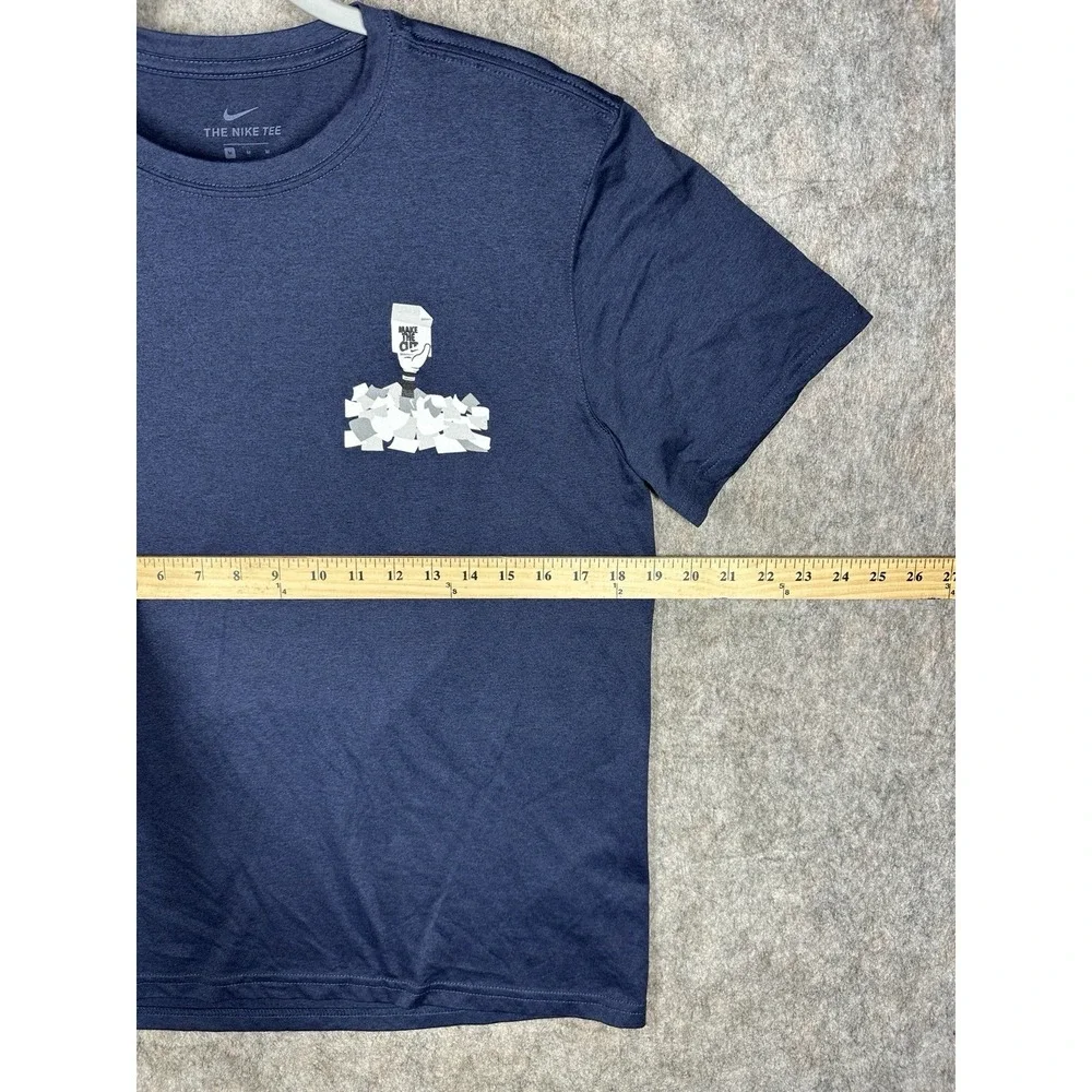Nike Make The Cut Keep Best Toss Rest Dri-FIT T-Shirt Mens M Navy 2023